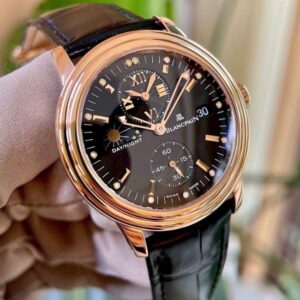 Blancpain Leman 2160-3630-53B mặt đen Vàng khối 18k Automatic 3