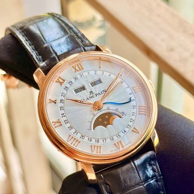 Blancpain Villeret Triple Calendar MoonPhase Vàng hồng 18k 6664-3642-55B bản cạy đáy 1 Blancpain Villeret Triple Calendar MoonPhase Vàng hồng 18k 6664-3642-55B bản cạy đáy 1