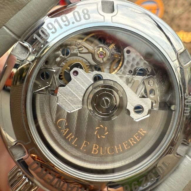 Carl F. Bucherer Flyback Niềng lên kim Baguette mặt xanh Navy Blue 00.10919.08.93.01 4 Carl F. Bucherer Flyback Niềng lên kim Baguette mặt xanh Navy Blue 00.10919.08.93.01 4