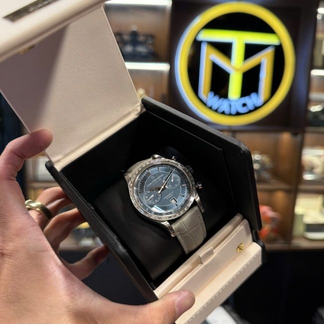Carl F. Bucherer Flyback Niềng lên kim Baguette mặt xanh Navy Blue 00.10919.08.93.01 5 Carl F. Bucherer Flyback Niềng lên kim Baguette mặt xanh Navy Blue 00.10919.08.93.01 5