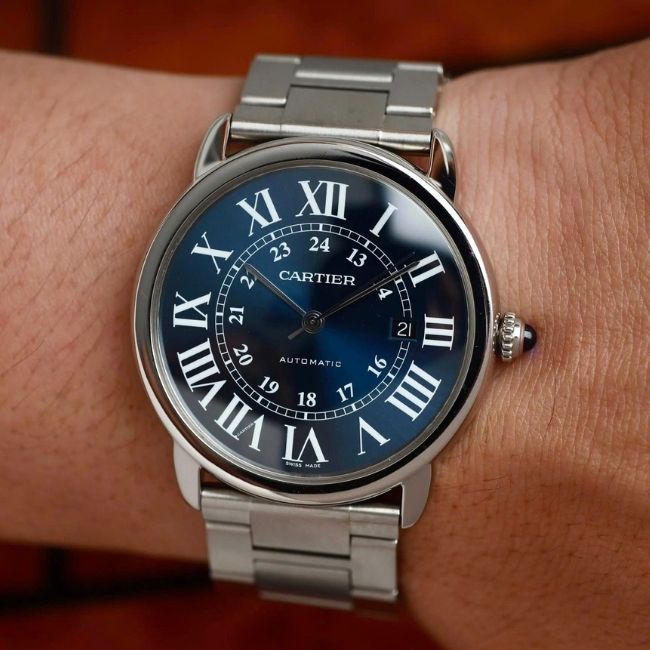 Cartier Ronde Solo de Cartier Automatic 42mm WSRN0023 mặt xanh navy 1 Cartier Ronde Solo de Cartier Automatic 42mm WSRN0023 mặt xanh navy 1