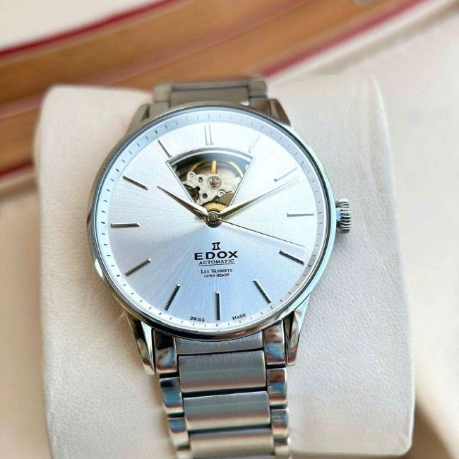 EDOX 85011-3B-AIN lộ tim hình dẻ quạt Automatic 8 EDOX 85011-3B-AIN lộ tim hình dẻ quạt Automatic 8