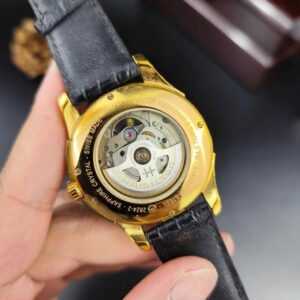 Hamilton Jazzmaster Open Heart H32575735 40mm mặt đen vỏ vàng 2