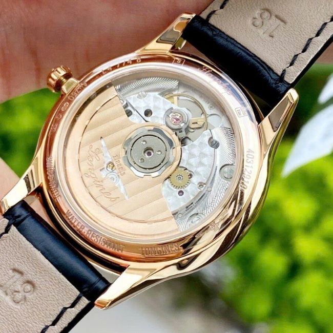 Longines Flagship Vàng khối 18k cọc số kim cương Automatic L4.774.8.27.2 2 Longines Flagship Vàng khối 18k cọc số kim cương Automatic L4.774.8.27.2 2