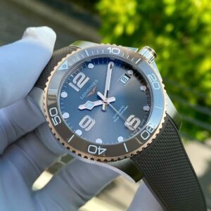 Longines Hydro Conquest Ceramic Automatic Demi xám sunburst L3.780.3.78.9 6