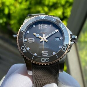 Longines Hydro Conquest Ceramic Automatic Demi xám sunburst L3.780.3.78.9 7
