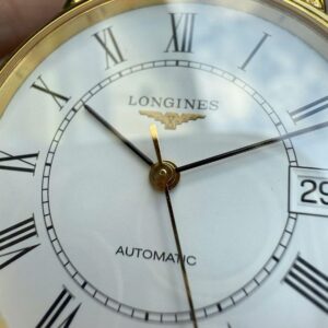 Longines Presence mặt trắng cọc la mã L4.821.2 Demi vàng 34,5mm 2