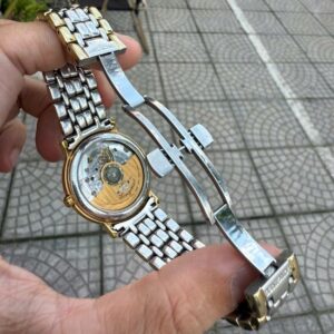 Longines Presence mặt trắng cọc la mã L4.821.2 Demi vàng 34,5mm 7