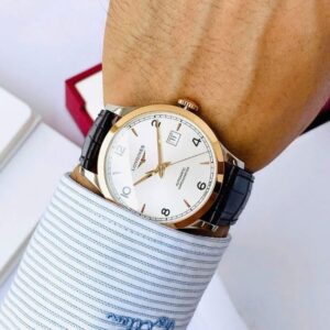 Longines Record Automatic Chronometer niềng vàng 18k L2.821.5.76.2 2