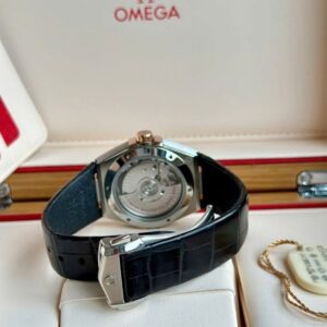 Omega Constellation Co-Axial mặt lụa 131.23.39.20.02.001 Niềng vàng hồng 18k 4