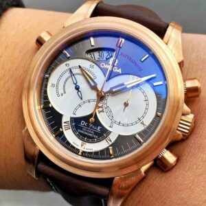 Omega De Ville Co-Axial 41mm Chronoscope Rattrapante Red Gold 18k Brown 4648.60.37 2