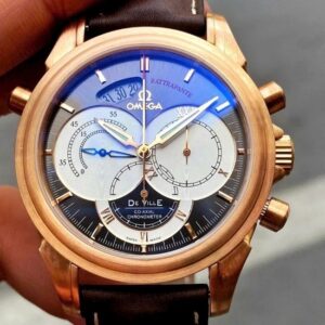 Omega De Ville Co-Axial 41mm Chronoscope Rattrapante Red Gold 18k Brown 4648.60.37 4