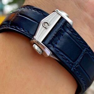 Omega De Ville Hour Vision xanh navy cọc la mã Automatic 433.13.41.21.03.001 3