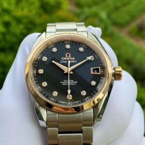Omega Seamaster AT cọc kim Niềng vàng 18k 8500 231.20.39.21.51.003 mặt đen 8
