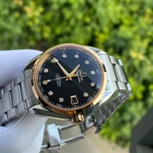 Omega Seamaster AT cọc kim Niềng vàng 18k 8500 231.20.39.21.51.003 mặt đen 9