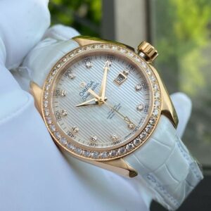 Omega Seamaster AT nữ Vàng hồng 18k MOP Diamond Co-Axial 231.58.34.20.55.002 1