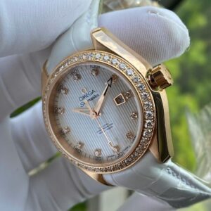 Omega Seamaster AT nữ Vàng hồng 18k MOP Diamond Co-Axial 231.58.34.20.55.002 3