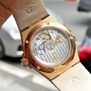 Omega nữ Công Tê Vàng hồng 18k Diamond MOP Automatic 123.58.35.20.55.003 5