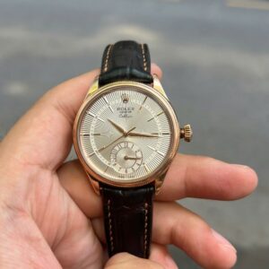 Rolex Cellini 50525-0009 Dual Time Vàng khối 18K Automatic 1