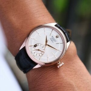 Rolex Cellini 50525 Dual Time Vàng hồng 18K Au750 mặt trắng Sun&Moon 2