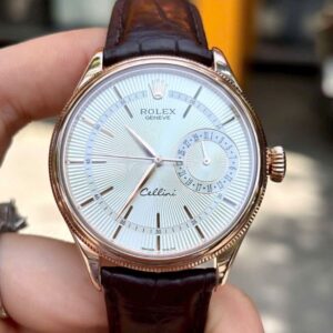 Rolex Cellini Vàng hồng 18k kim báo lịch ngày 50515 mặt trắng 3