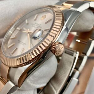 Rolex Date Just 126331 mặt số sundust cọc lumino Demi 18k Oyster 3