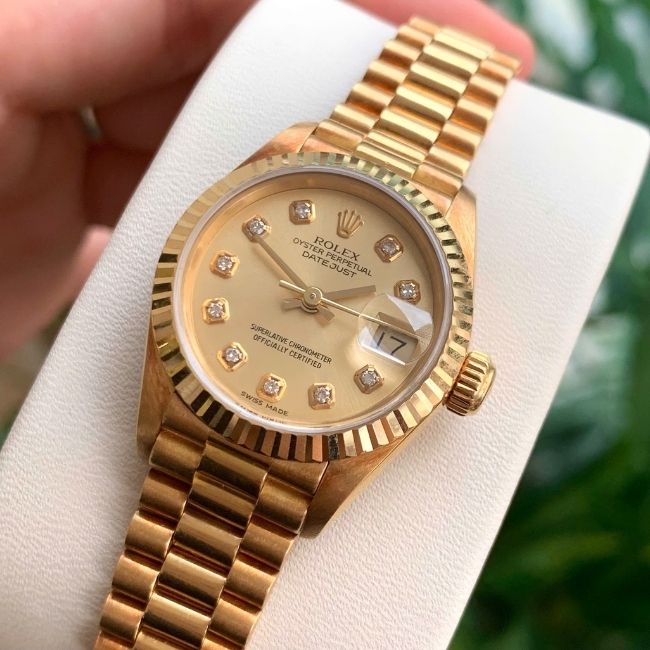 Rolex Date Just nữ vàng đúc 18k cọc kim cương to 69178 3 Rolex Date Just nữ vàng đúc 18k cọc kim cương to 69178 3