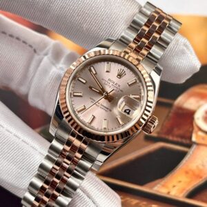 Rolex Lady Datejust 179171 mặt sundust cọc lumino Demi hồng 18k 1Rolex Lady Datejust 179171 mặt sundust cọc lumino Demi hồng 18k 1