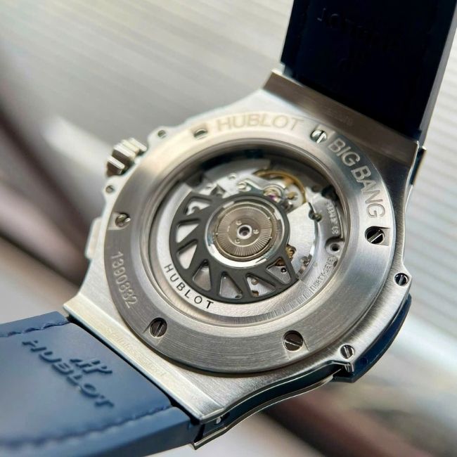 Hublot Big Bang Titanium Chronograph xanh navy niềng kim 341.SX.7170.LR.1204 41mm 3 Hublot Big Bang Titanium Chronograph xanh navy niềng kim 341.SX.7170.LR.1204 41mm 3