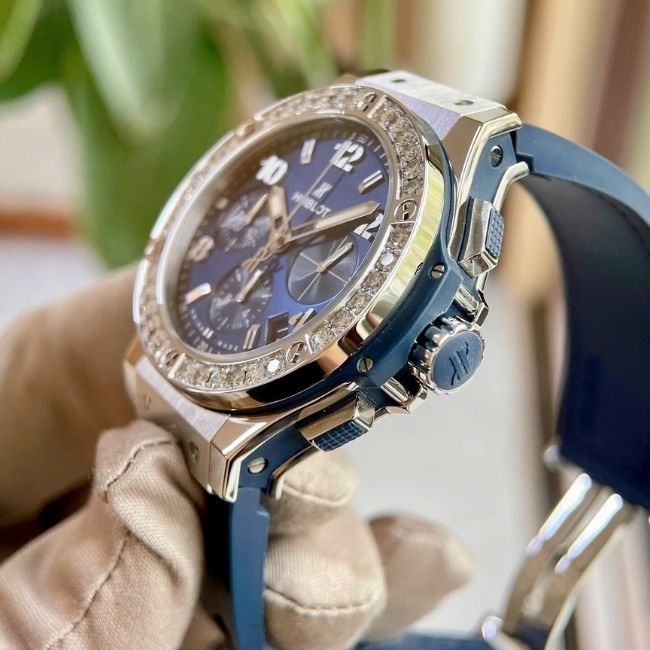 Hublot Big Bang Titanium Chronograph xanh navy niềng kim 341.SX.7170.LR.1204 41mm 5 Hublot Big Bang Titanium Chronograph xanh navy niềng kim 341.SX.7170.LR.1204 41mm 5