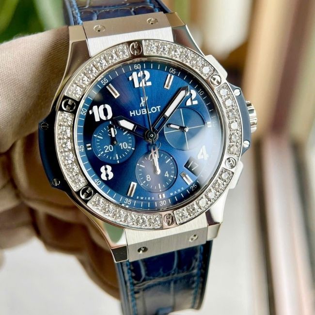 Hublot Big Bang Titanium Chronograph xanh navy niềng kim 341.SX.7170.LR.1204 41mm 7 Hublot Big Bang Titanium Chronograph xanh navy niềng kim 341.SX.7170.LR.1204 41mm 7