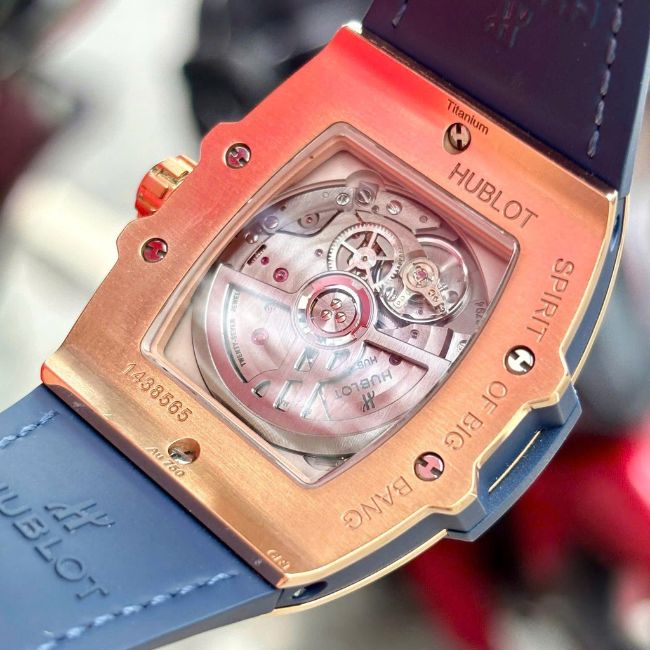 Hublot Spirit of Big Bang Vàng hồng 18k kim cương 665.OX.7180.LR.1204 xanh navy 4