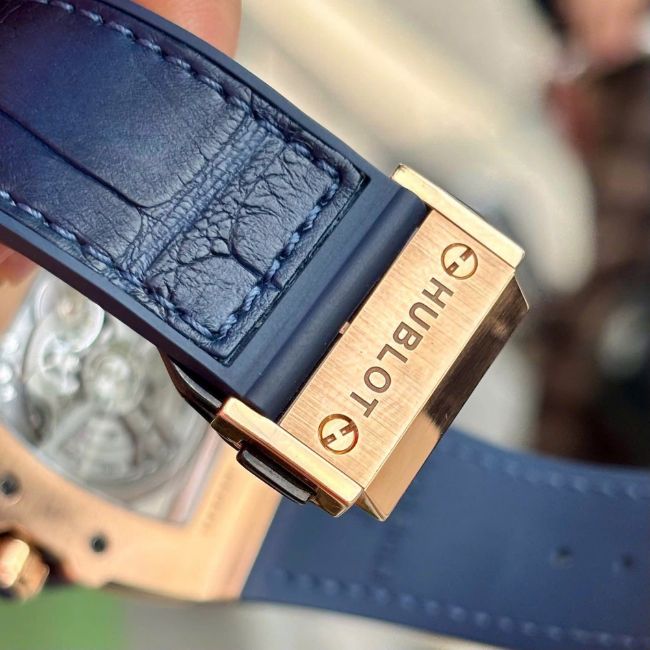 Hublot Spirit of Big Bang Vàng hồng 18k kim cương 665.OX.7180.LR.1204 xanh navy 5