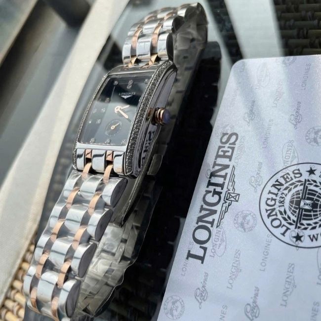 Longines DolceVita Tank Demi 18k Diamond L5.512.5.59.7 Watch Quartz 23x37mm 2