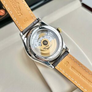 Longines master day date niềng vàng 18k dial champagne Diamond Automatic L2.755.5.37.3 4