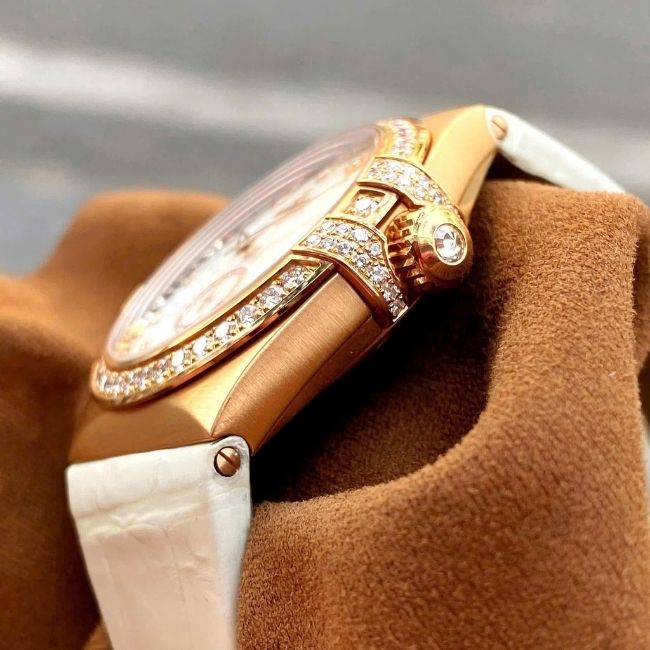 Omega Constellation Vàng khối 18k MOP Diamond 123.57.35.20.55.003 Co-Axial 5