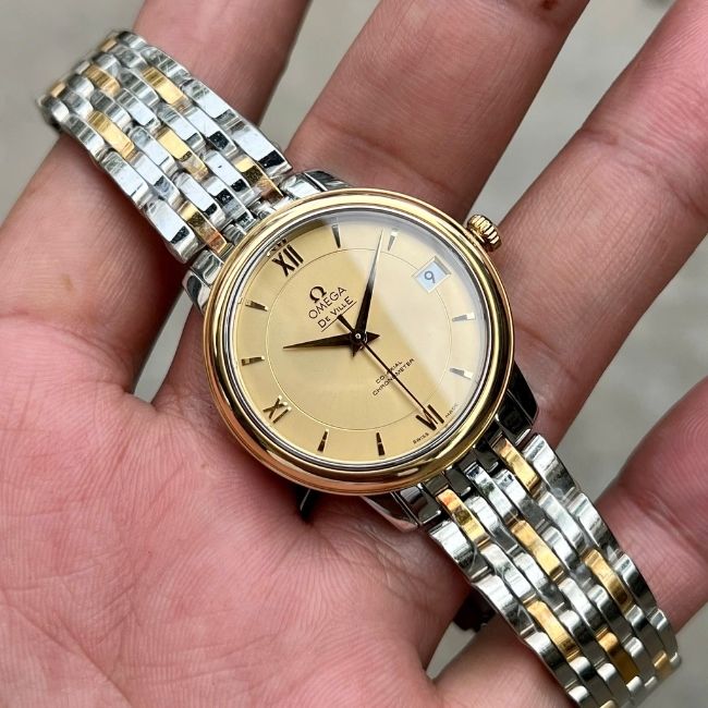 Omega De Ville Prestige Demi 18k Automatic 424.20.33.20.08.001 Watch 32.7mm 7