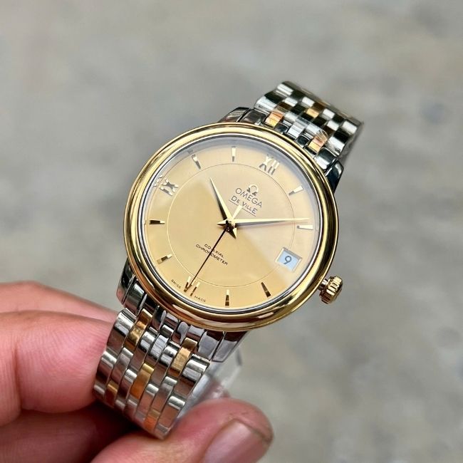 Omega De Ville Prestige Demi 18k Automatic 424.20.33.20.08.001 Watch 32.7mm 8