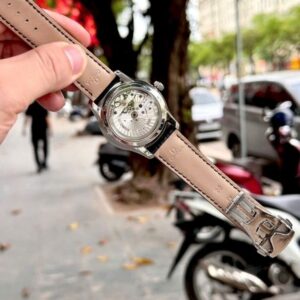 Omega DeVille Hour Vision 431.13.41.21.02.001 mặt trắng cọc la mã 3