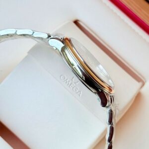 Omega DeVille Prestige Automatic Co-Axial 4374.31.00 Demi 18k mặt trắng cọc la mã 5