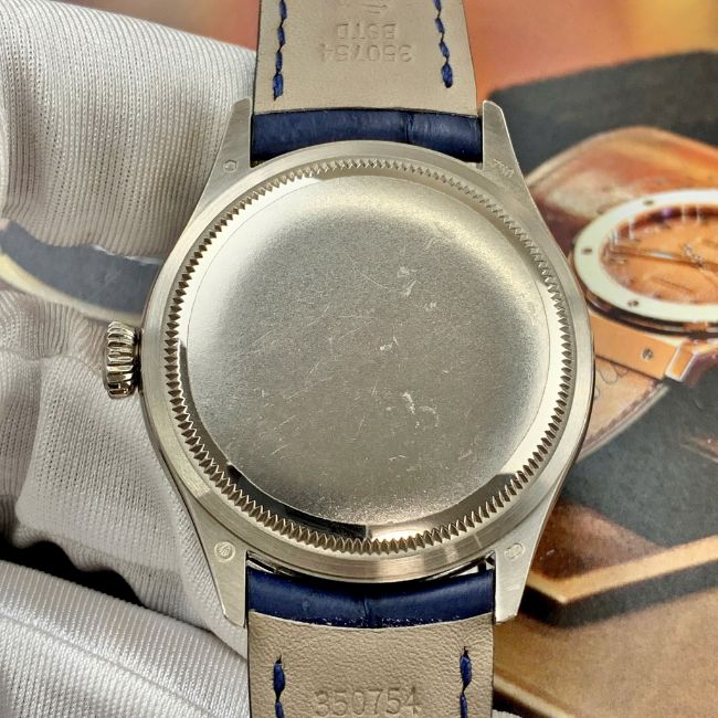 ROLEX CELLINI DATE 50519-0011 White Gold 18k Blue 5