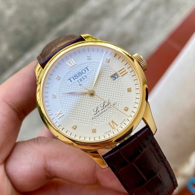 Tissot Le Locle kim cương dây da T006.407.36.266.00 Powermatic 80 1