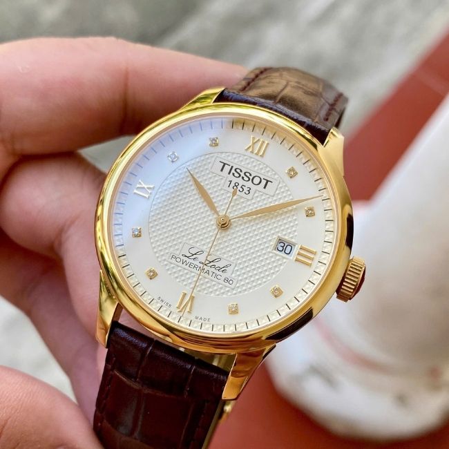 Tissot Le Locle kim cương dây da T006.407.36.266.00 Powermatic 80 4