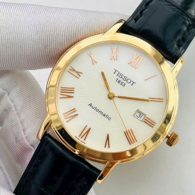 Tissot Oroville Automatic 18K Rose Gold Dail MOP T71.8.462.73 1