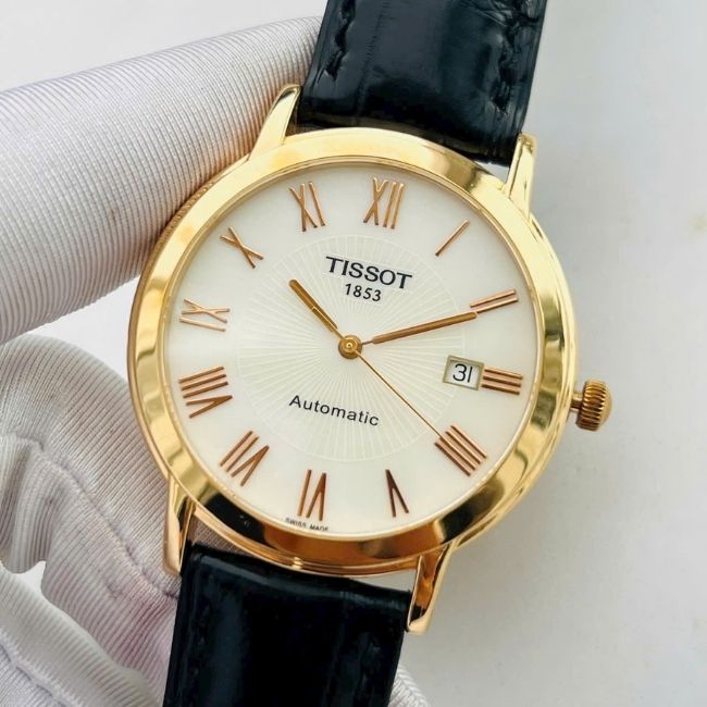Tissot Oroville Automatic 18K Rose Gold Dail MOP T71.8.462.73 5