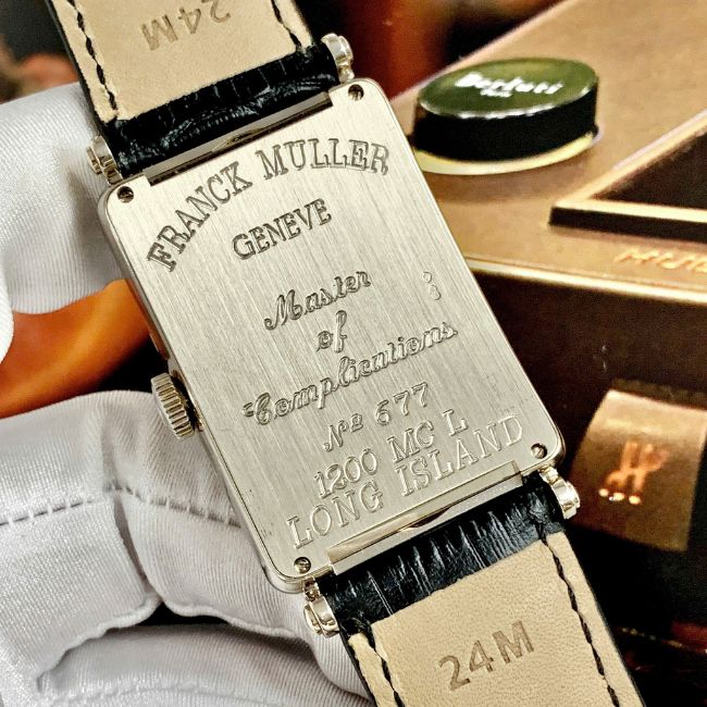 Franck Muller Long Island 18k White Gold Master Calendar Moonphase Ref 1200 MCL 2