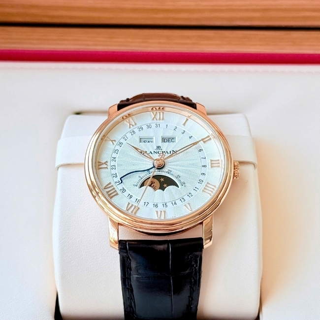 Blancpain Villeret Triple Calendar MoonPhase Vàng hồng đúc 18k cạy đáy Automatic 2