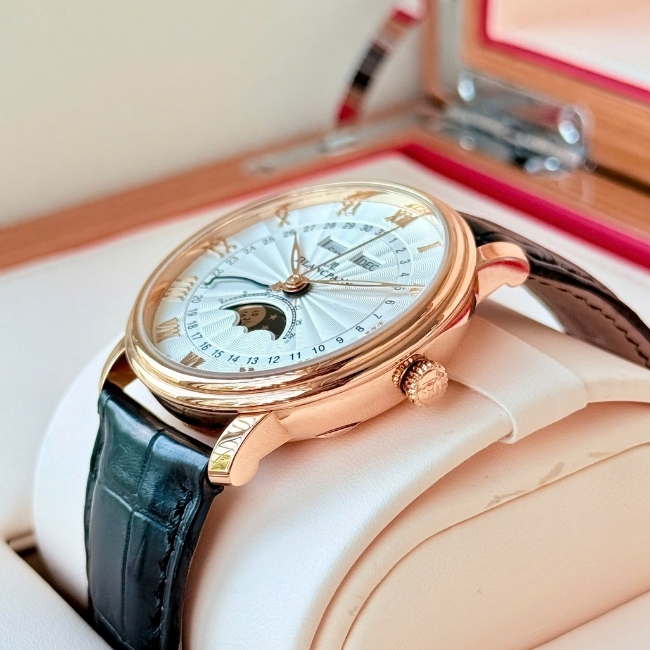 Blancpain Villeret Triple Calendar MoonPhase Vàng hồng đúc 18k cạy đáy Automatic 7