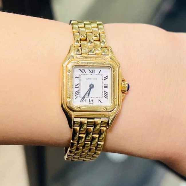 CARTIER PANTHERE 1070 18K YELLOW GOLD LADIES WATCH Quartz C08232205X 1