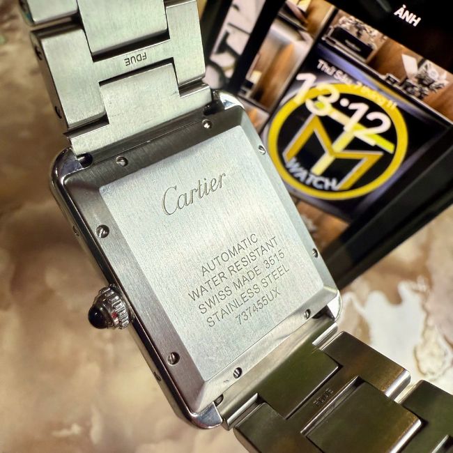 Cartier Tank Solo XL Automatic 3515 W5200027 Niềng kim lên 4
